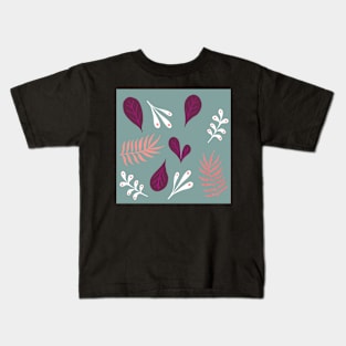 Winter leaf and ferns. Kids T-Shirt